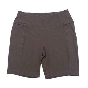 Mondetta Performance Luxury Women's Size L Brown Active Ribbed Bike Shorts